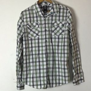 Shaun White plaid button down shirt